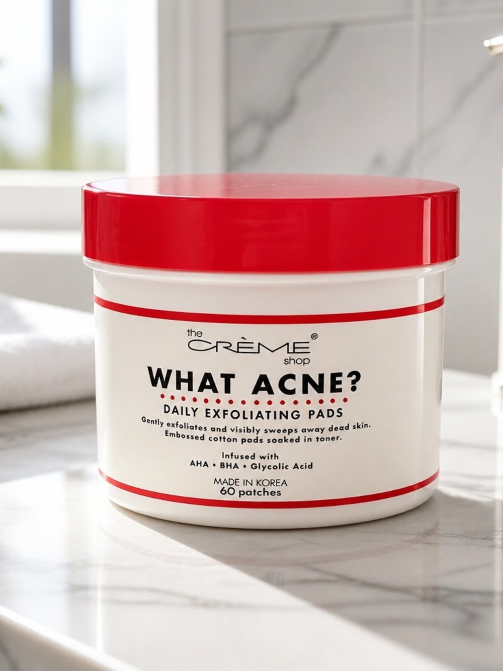 NWT The Creme’ Shop What Acne? Daily Exfoliating Pads - 60 Patches